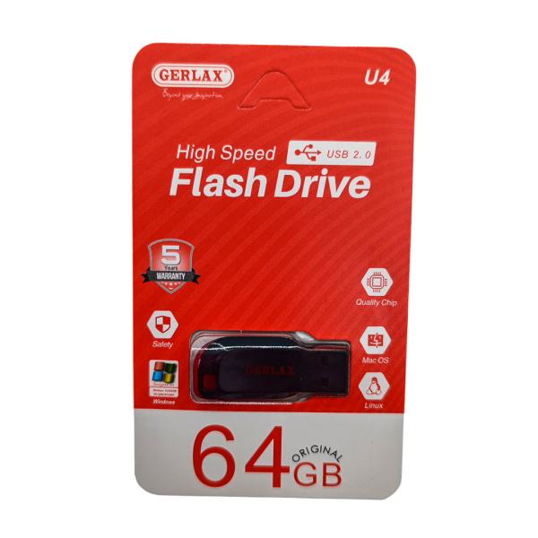 Gerlax Llave Maya U4 Gerlax Negro Rojo 64GB Negro Rojo