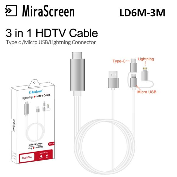 Adaptador Lightning Iphone A  Hdmi Tv Ld6M