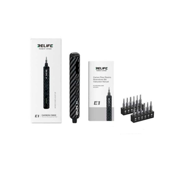 DESTORNILLADOR ELECTRICO E1 RELIFE NEGRO