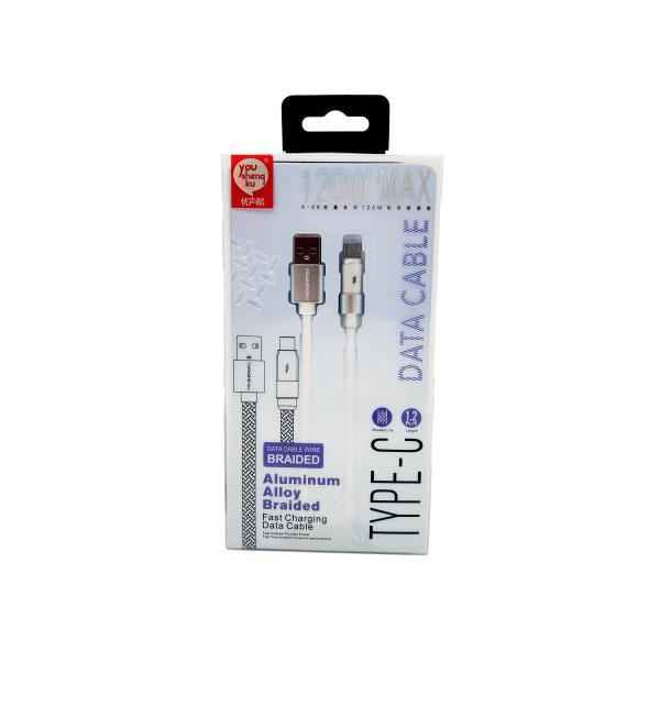 CABLE USB TIPO C K-48 YOUSHENGKU BLANCO