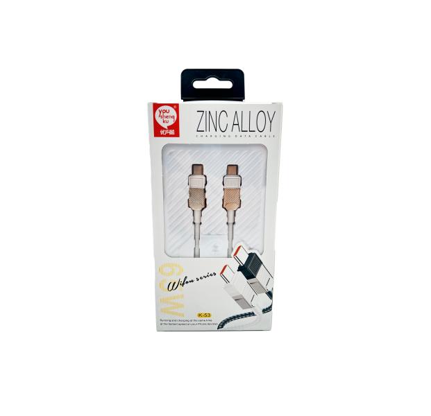 Cable Usb Tipo C K-53 Youshengku Blanco