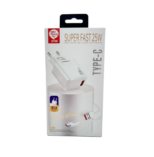 Youshengku Cargador Casa Y-37 Youshengku Blanco Tipo C