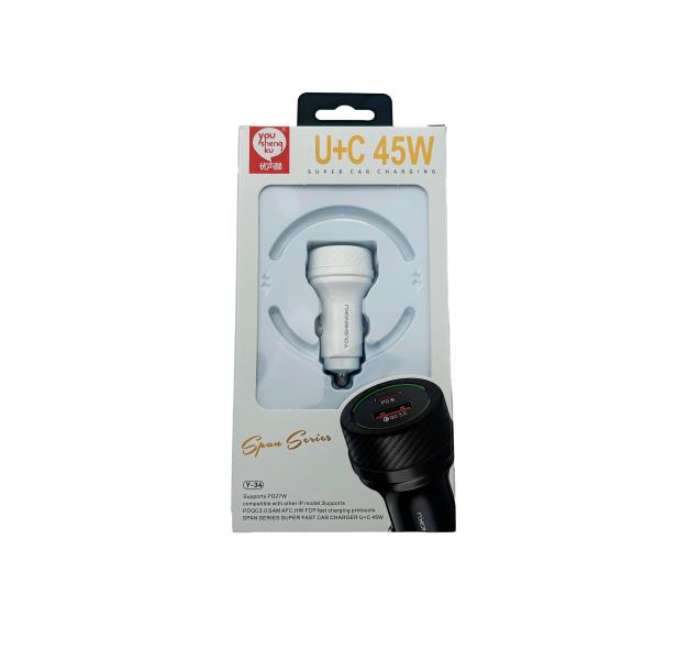 CARGADOR CUBO CARRO Y-34 YOUSHENGKU BLANCO