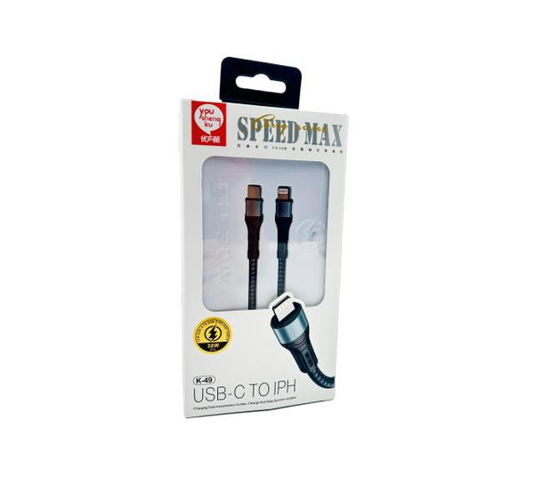Cable Usb Ligthning K-49 Youshengku Negro