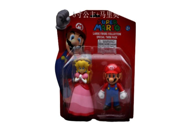 Set De Figuras Mario Y Peach - Mario Bros 2 Unidades