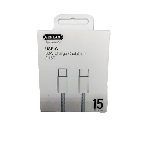 Cable Usb Tipo C D15T Gerlax 1M Blanco