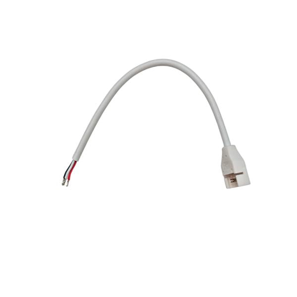 Cable Conector Para Tira Led Smd 3 Pin 8MM Blanco