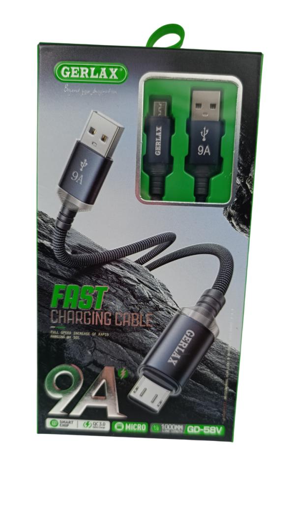 Gerlax Cable Usb Micro B GD-58V Gerlax 1M Gris