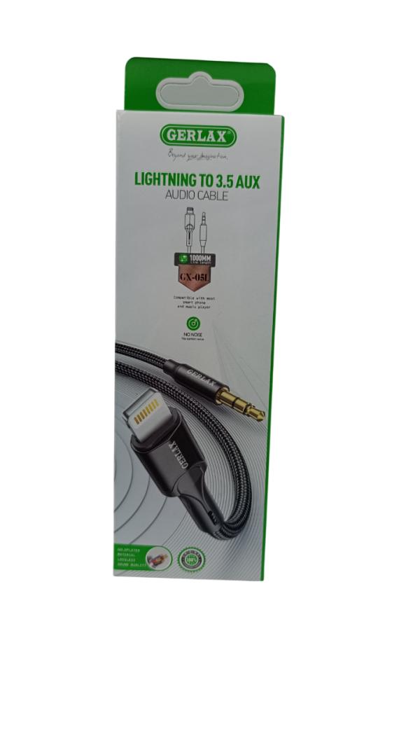 Cable Usb Ligthning GX-05L Gerlax 1M Gris