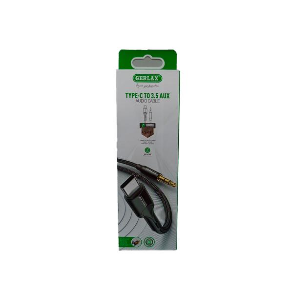 Cable Auxiliar 3.5MM A Tipo C GX-05T Gerlax 1M Gris