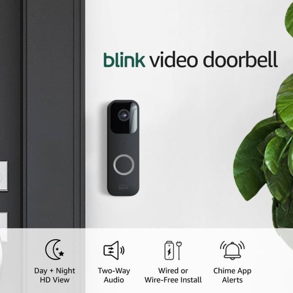 COMBO CAMARA DE VIGILANCIA BLINK VIDEO DORBELL Y SYNC MODULE 2 BLANCA