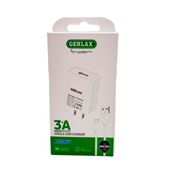 Cargador Casa A13Mv Gerlax Blanco Micro B