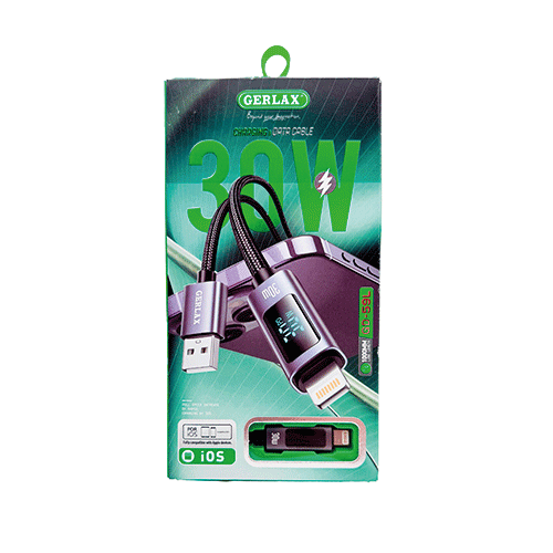 Cable Usb Lightning GD-59L Gerlax 1M Negro