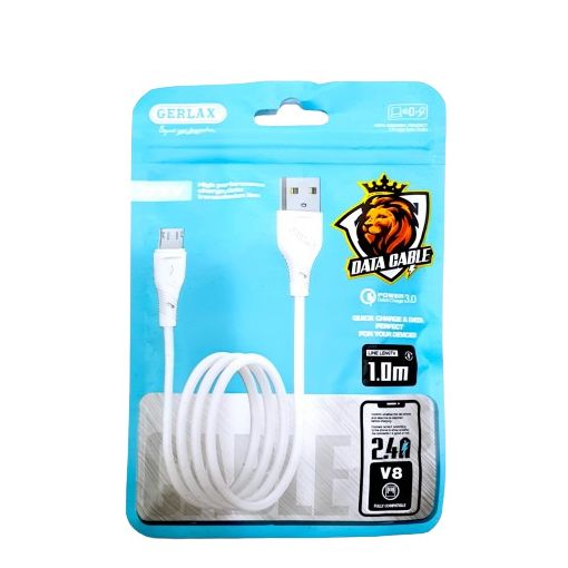 Cable Usb Micro B D3V Gerlax 1M Blanco