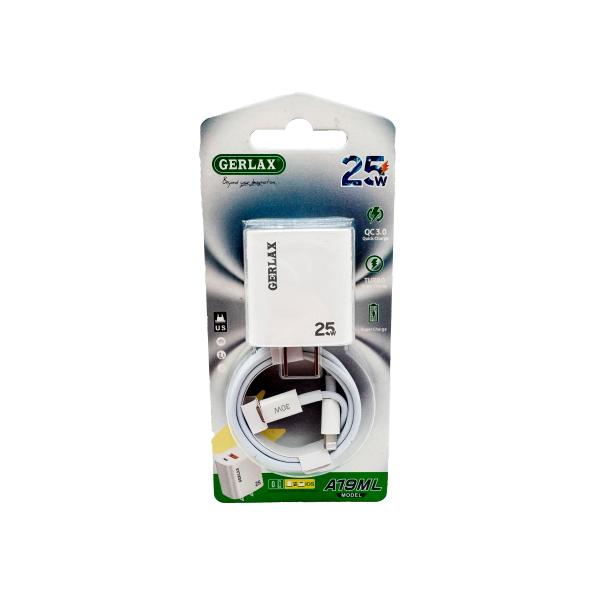 Cargador Casa A19Ml Gerlax Blanco Lightning I-C