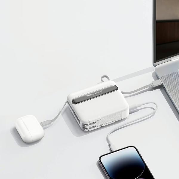 BATERIA DE EMERGENCIA SERIE RUOLIANG RPP-588 15.000 MAH REMAX BLANCO