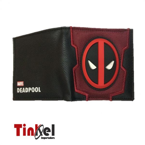 Billetera De Deadpool Negro/Rojo