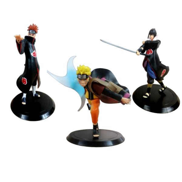 Colección de Figuras Naruto Shippuden – Sasuke, Naruto y Pain (12 cm)