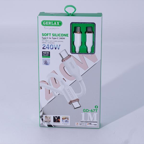 Cable Usb Tipo C GD-67T Gerlax C-c Blanco