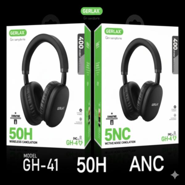 AUDIFONOS MANOS LIBRES BLUETOOTH GH-41 GERLAX NEGRO