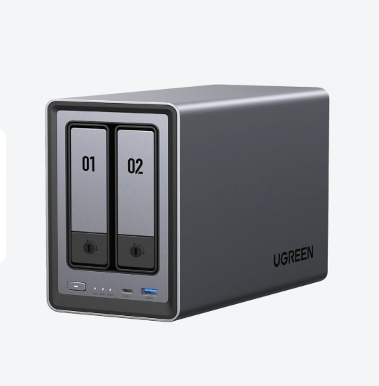 ALMACENAMIENTO CONECTADO EN RED NASYNC UGREEN DXP2800 NEGRO