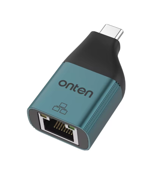 CONVERTIDOR USB TIPO C MACHO A RJ45 HEMBRA OTN-UC101 ONTEN VERDE