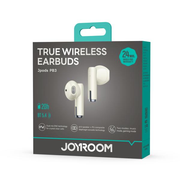 AUDIFONOS MANOS LIBRES BLUETOOTH  JR-PB3 JOYROOM BEIGE