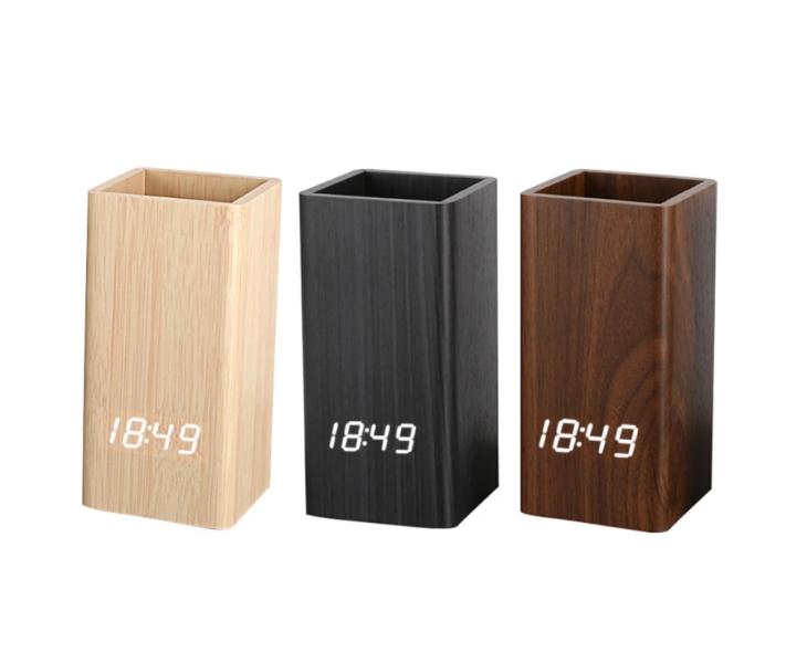 RELOJ ORGANIZADOR DE LAPICES MY-025 CAFE