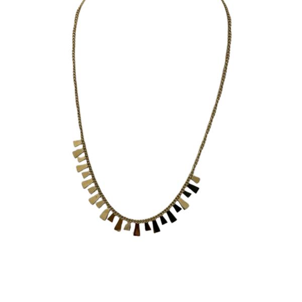 COLLAR DE ACERO DISEÑO DORADO
