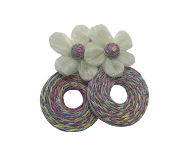 ARETES DE PLAYA DISEÑO  FLORES