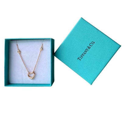PULSERA TIFFANY & CO DISEÑO CORAZON ORO ROSA
