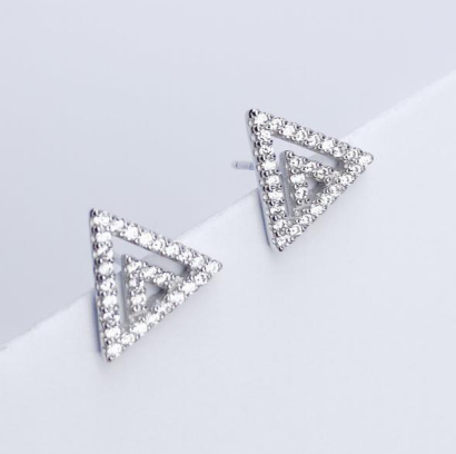 ARETES PLATA 925 TRIANGULO 1EA92894