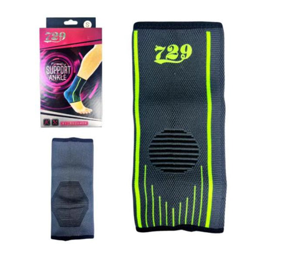 TOBILLERA DEPORTIVA NEGRO VERDE S