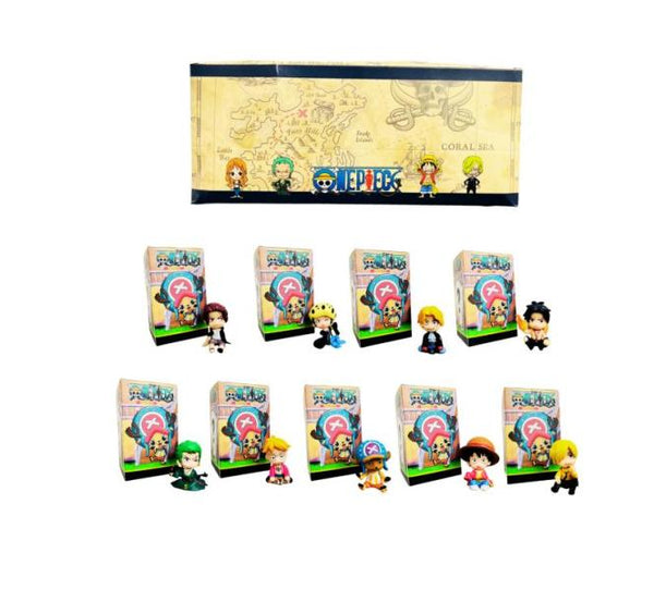 SET DE 9 FIGURAS (CAJA SORPRESA DE ONE PIECE)