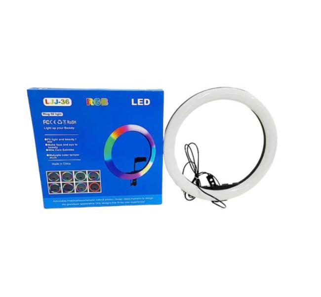 ARO DE LUZ LED RGB 14" MODELO LJJ36 RGB
