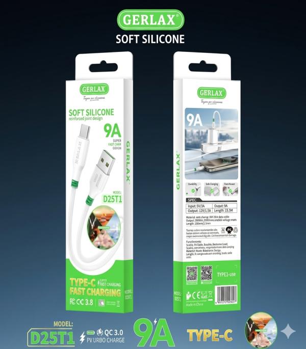 Cable Usb Tipo C D25T1 Gerlax 1M Blanco