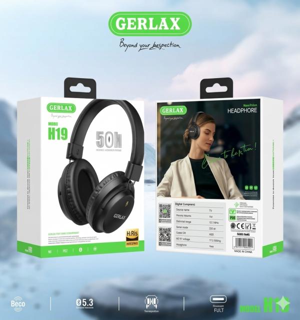 Audifonos Manos Libres Bluetooth H19 Gerlax Negro