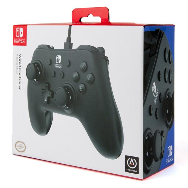 CONTROL NINTENDO SWITCH ALAMBRICO NEGRO