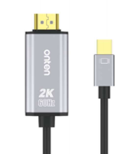 Cable Display Port A Hdmi Con Convertidor De Video Otn-Dp201 Onten 1.8M Negro