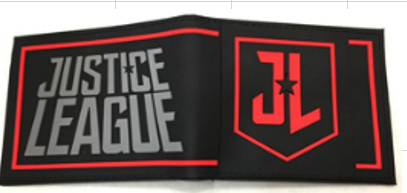 Billetera Liga De La Justicia New Negra/Rojo Negra/Rojo