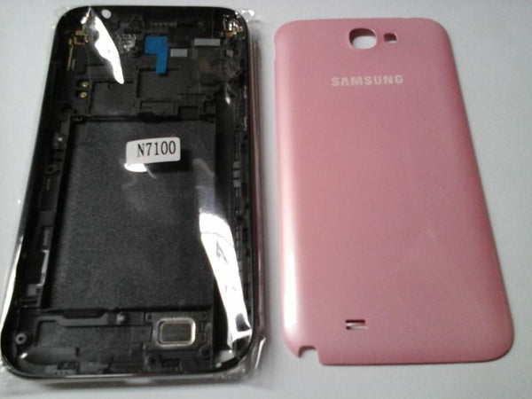 Tapa Samsung Galaxy Note 2 N7100 Rosada Con Marco