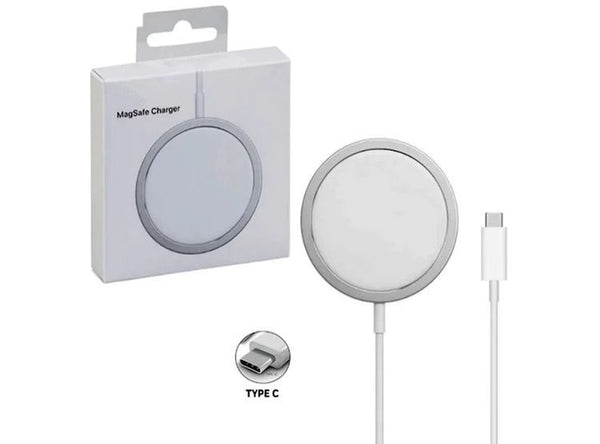 Cargador Inalambrico Magsafe Wireless Tipo Original Color Blanco