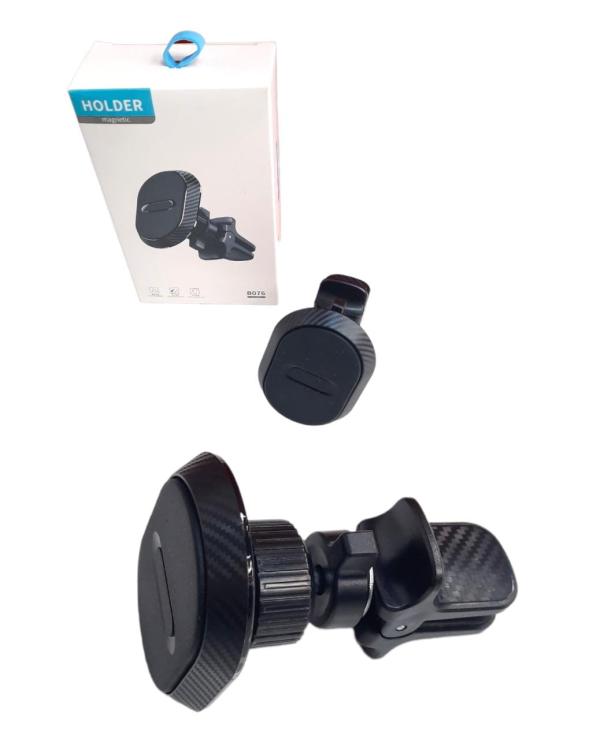 Holder Estuche Magnético Aire Carro B076 Negro