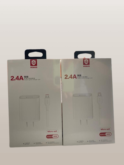 Cargador Cubo Casa Hoguo G02 Con Cable Micro
