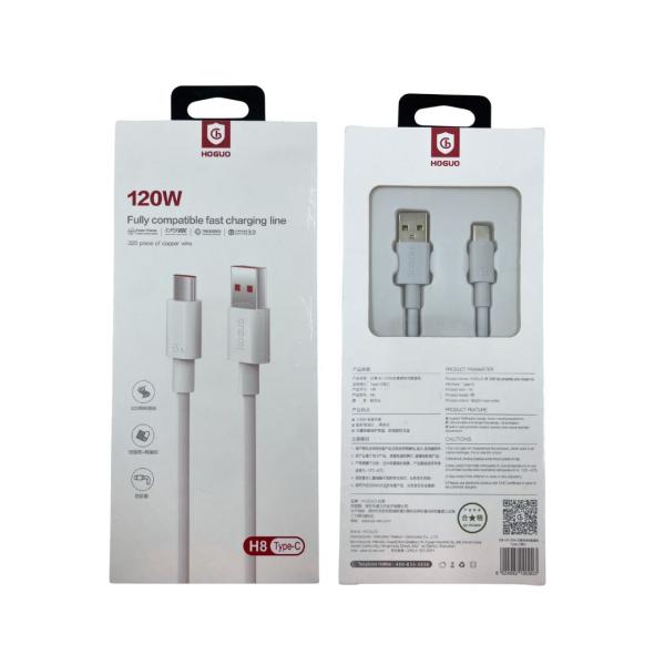 Cables Usb Tipo-C Hoguo H8 Color Blanco