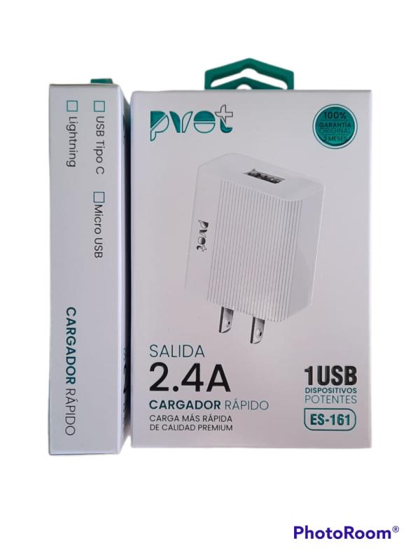 Cargador Cubo Casa Es-161 Pvot