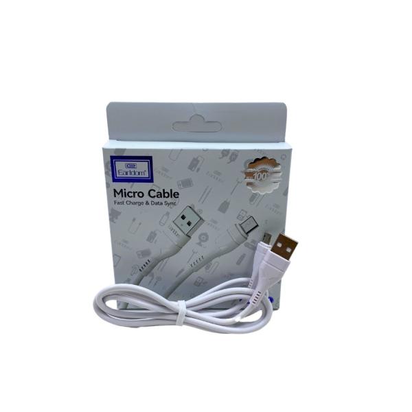 Cables Usb Micro V8  Ec-164M Earldom Blanco