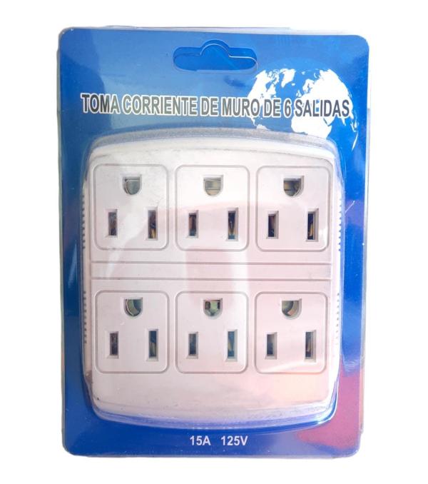 Multiplicador De Tomacorriente De 1 A 6