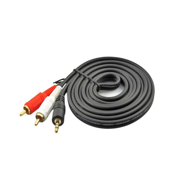 Cables Auxiliar 3.5 A 2 Rca 3 Metros