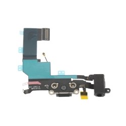 Flex Rack De Carga Iphone 5Gs 5S C Microfono Jack Audio Negro